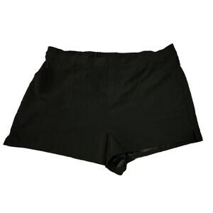 FULLFITALL Swim Shorts size 22 Women Pockets Quick Dry Lined Brief black